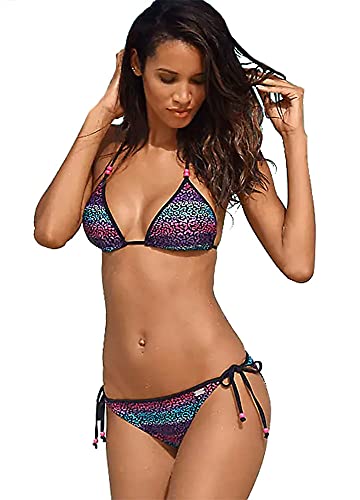 Bademode Buffalo Damen Triangel Bikini (Cup A/B) (Black Print, 38) von Bademode