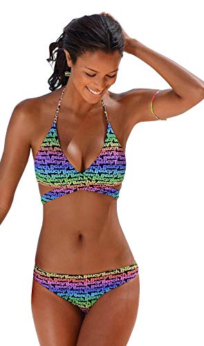 Bench. Damen Triangel Bikini Wickel Optik (Multi Print, 42C-D) von Bademode