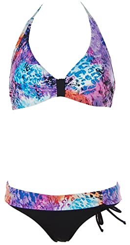 Bruno Banani Damen Bügel Bikini (36 / C, Schwarz/Bunt) von Bademode