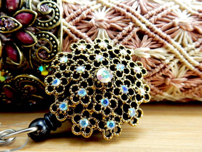 Arbeit Und Lieferung Abzeichen Reel, Schmuck Bling Badge Krankenschwester Wertschätzung, Abschlussgeschenk, Ausweishalter, Geschenke Für von BadgeAlleybyGerAnne