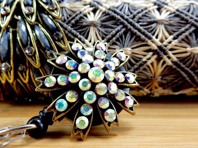 Einziehbare Ausweisrolle Strass, Glitzernde Kristall Ausweisrolle, Rn Geschenk, Krankenschwester Abschlussgeschenk, Ausweishalter, Geschenke Für Die von BadgeAlleybyGerAnne