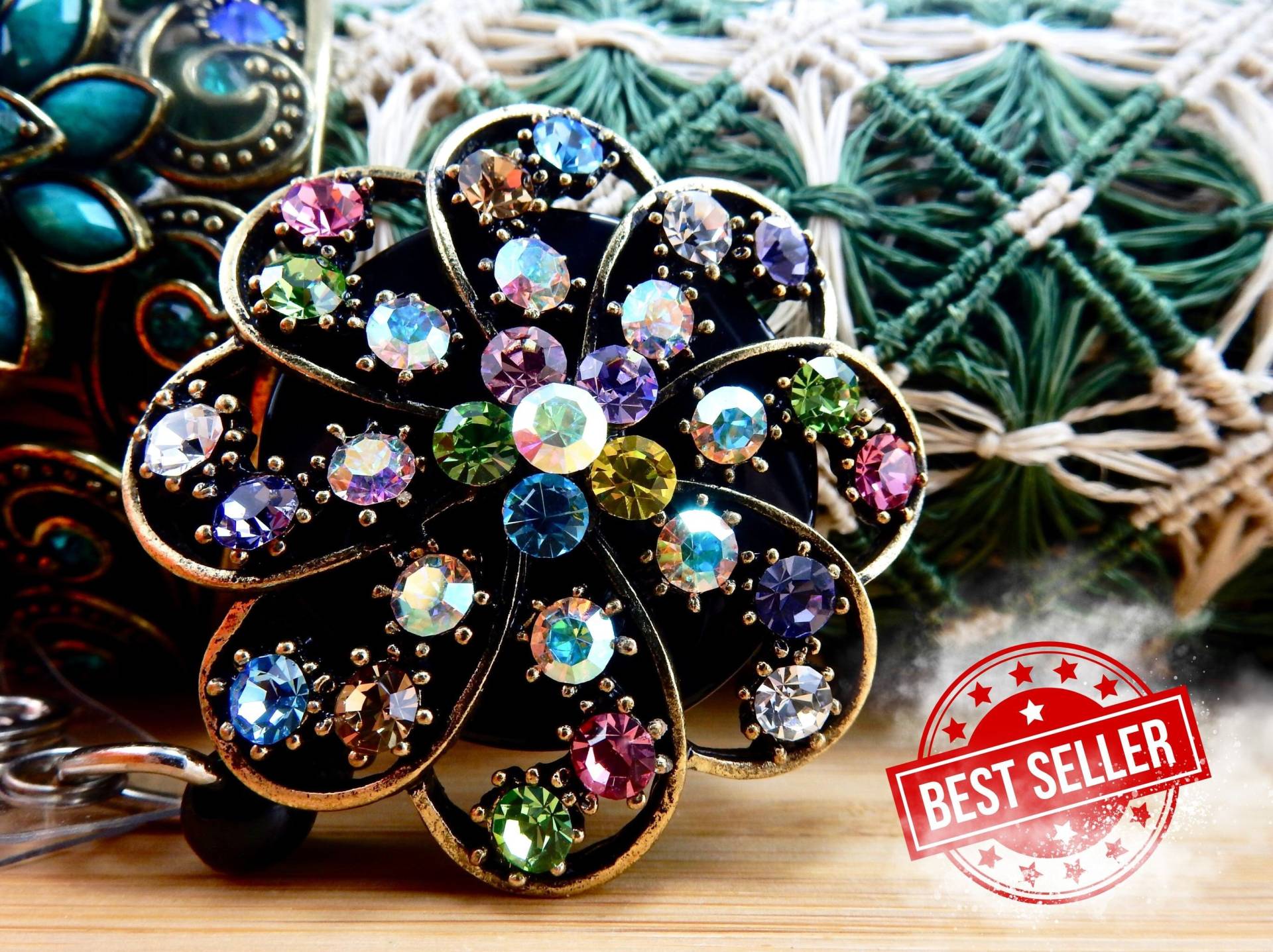 Einziehbare Bling Badge Reel, Nurse Strass Clip Name Id Medal Reel von BadgeAlleybyGerAnne