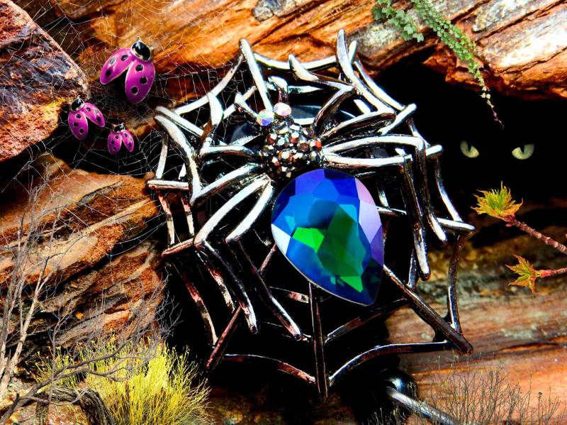 Einziehbare Spinne Badge Reel - Strass Ausweishalter Für Krankenschwestern & Pflegekräfte Einziehbare Spinne Badge Reel - Strass Ausweishalter Für Krankenschwestern & Pflegekräfte von BadgeAlleybyGerAnne