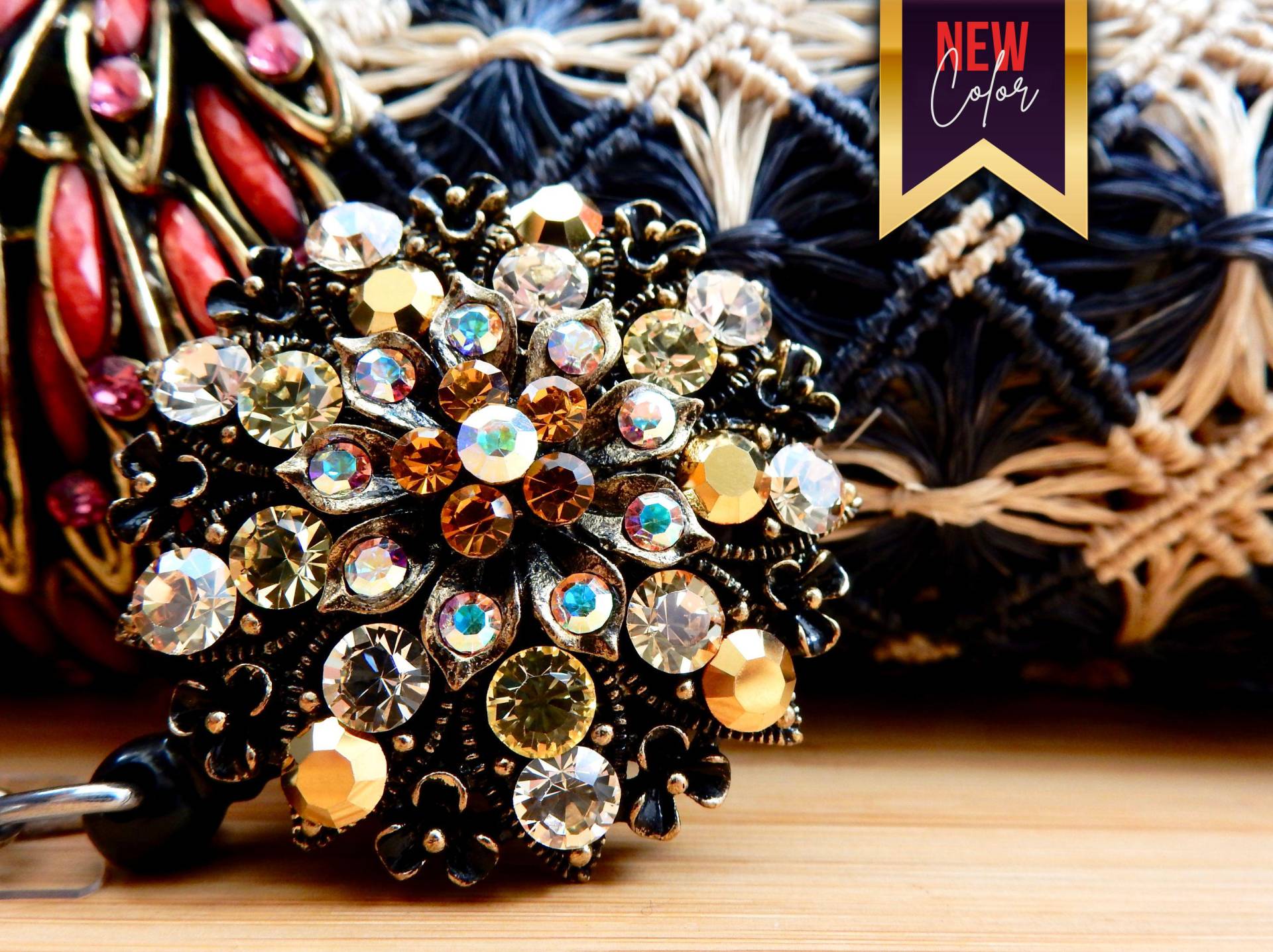 Einziehbarer Strass-Abzeichenclip, Id-Accessoire Für Krankenschwestern, Pflegeschmuckgeschenk, Abschlussgeschenk Sie, Stilvolles Arbeitszubehör von BadgeAlleybyGerAnne