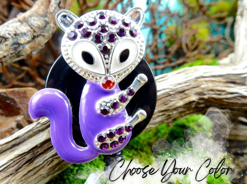 Fuchs Abzeichen Reel, Abziehbare Strass Badge Halter, Krankenschwester Geschenke, Rn Id Medical Pull von BadgeAlleybyGerAnne