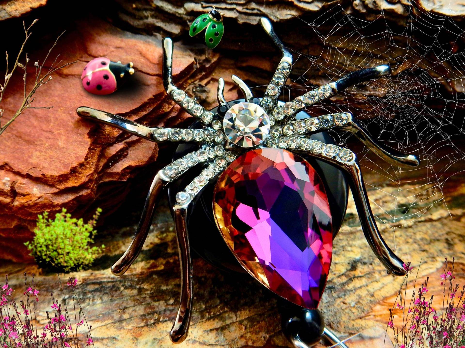 Halloween Badge Clip - Spinne Strass Einziehbarer Ausweishalter Für Krankenschwestern & Pflegekräfte von BadgeAlleybyGerAnne