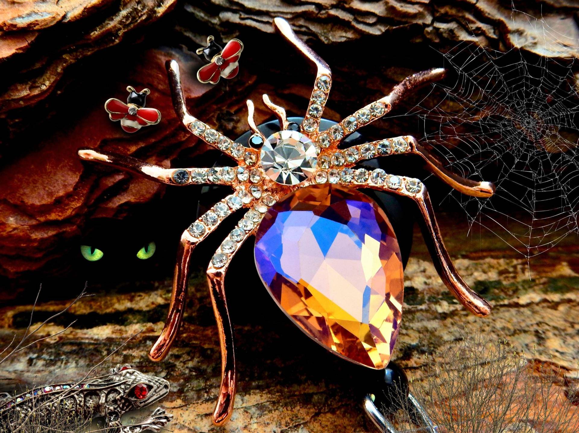 Halloween Badge Reel Krankenschwester - Spinne Strass Einziehbarer Ausweishalter Für Pflegekräfte & Profis von BadgeAlleybyGerAnne