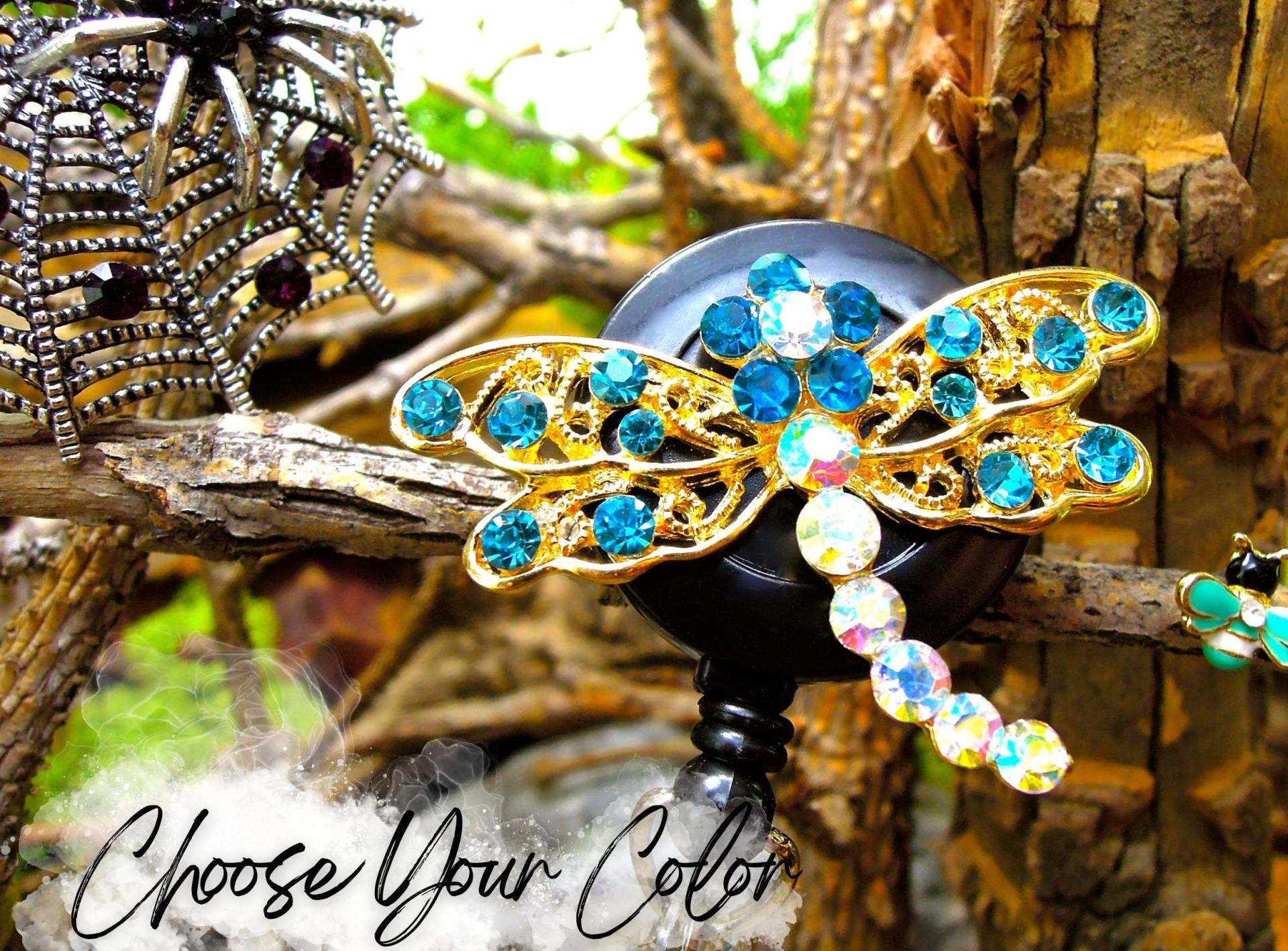 Libelle Abzeichen Reel, Einziehbarer Abzeichenhalter, Einziehbare Abzeichenrolle, Abschlussgeschenk Für Krankenschwester, Geschenk von BadgeAlleybyGerAnne