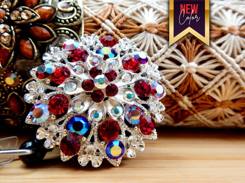 Rn Abzeichen Reel Mit Funkelnden Strasssteinen, Geschenk Zum Abschluss Für Studenten Der Pflege, Eleganter Ausweishalter Ärzte Oder Apotheker von BadgeAlleybyGerAnne