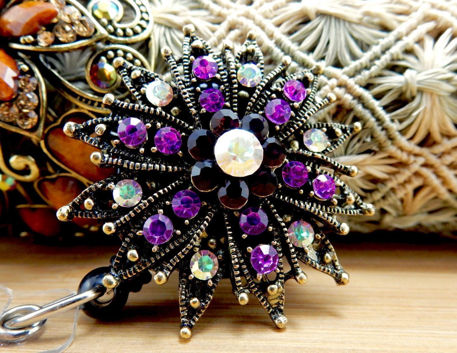 Schneeflocke Badge Clip, Weihnachten Abzeichenhalter, Weihnachtsgeschenk Für Arzt, Weihnachtsgeschenkideen Krankenschwestern, Weihnachtsaccessoire Rn von BadgeAlleybyGerAnne