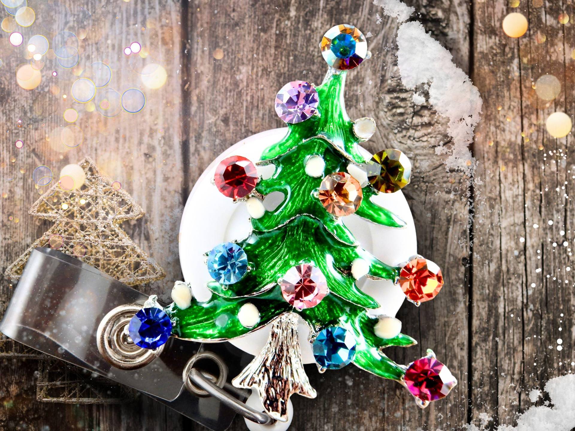 Weihnachtsbaum-Abzeichen-Reel - Weihnachten Einziehbarer Ausweishalter, Feiertags-Abzeichen-Clip Für Krankenschwestern von BadgeAlleybyGerAnne