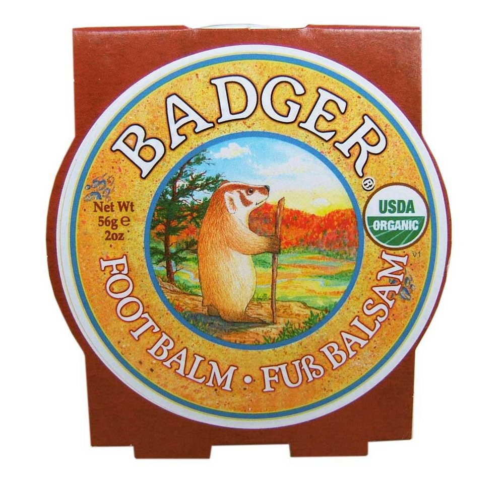 Badger Fußpflegecreme Foot Balm - Peppermint & Tea Tree 56g von Badger