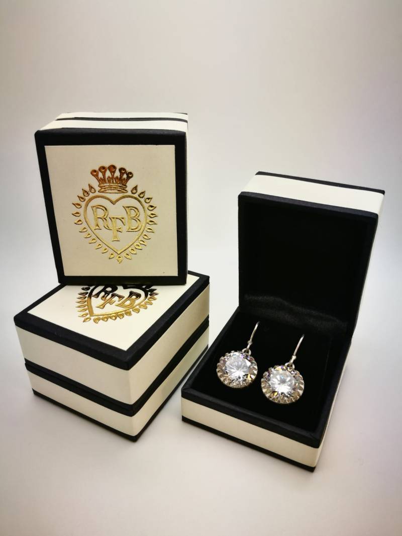 sterling Silber Französisch Paste Ohrringe Handmade sterling Silber Französisch Paste Ohrringe Handmade von BadgerandAlfred