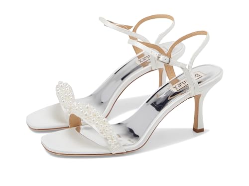Badgley Mischka Damen Caitlyn Sandale mit Absatz, Weiß (Soft White), 38 EU von Badgley Mischka