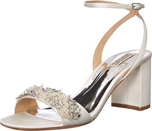 Badgley Mischka Damen Clara Sandale mit Absatz, Weiß (Soft White), 36.5 EU von Badgley Mischka