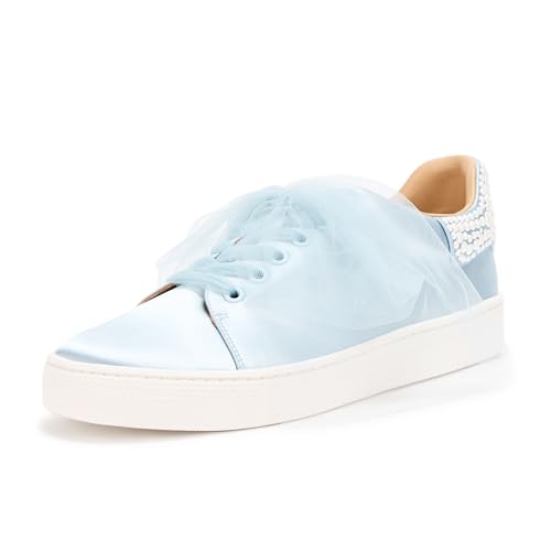 Badgley Mischka Damen Gem Sneaker, Moonstone Blue, 36 EU Badgley Mischka Damen Gem Sneaker, Moonstone Blue, 36 EU von Badgley Mischka