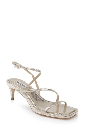 Badgley Mischka Damen Gracelyn Sandalen mit Absatz, Gold Lizard, 37-38 EU von Badgley Mischka