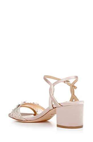 Badgley Mischka Damen Karissa Sandale mit Absatz, Blush Satin, 39 EU von Badgley Mischka