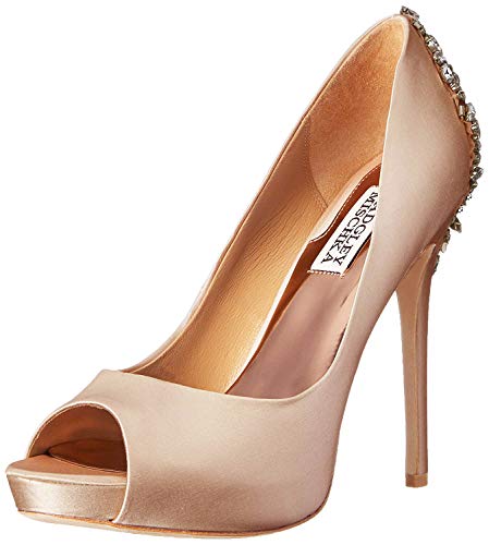 Badgley Mischka Kiara Damen-Pumps – Bequeme, leicht zu tragende Plateauabsätze, Latte, 40 EU von Badgley Mischka