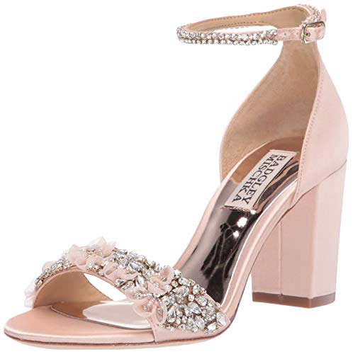 Badgley Mischka Damen Knöchelriemen, Blockabsatz, Sandale, (Seashell), 39 EU von Badgley Mischka