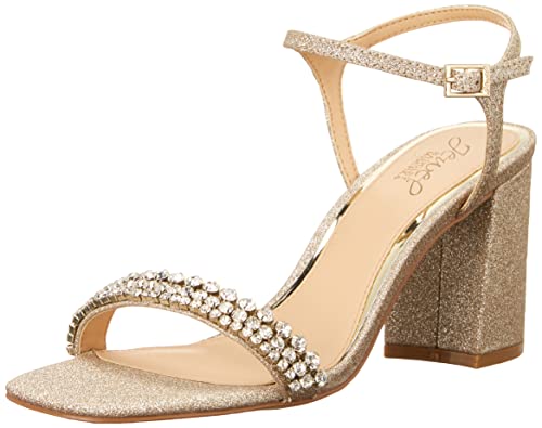 Badgley Mischka Damen Lori Sandale mit Absatz, Helles Gold, 39.5 EU von Badgley Mischka