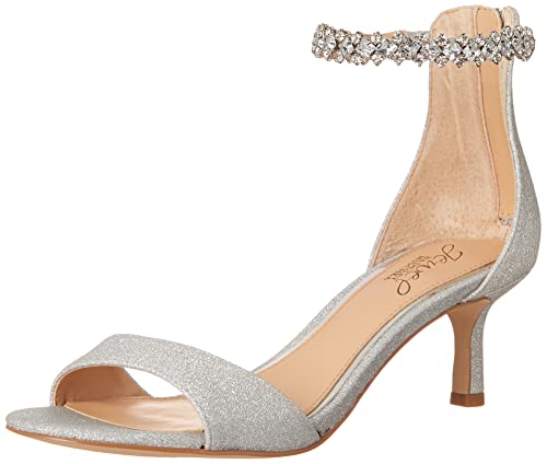 Badgley Mischka Damen Lorraine Sandale mit Absatz, Silber, 38 EU von Jewel Badgley Mischka