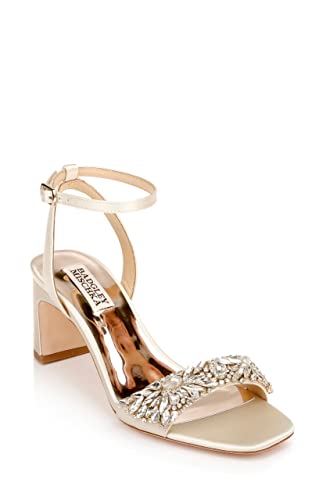 Badgley Mischka Damen Marsha Sandale mit Absatz, Elfenbein, 36 EU von Badgley Mischka