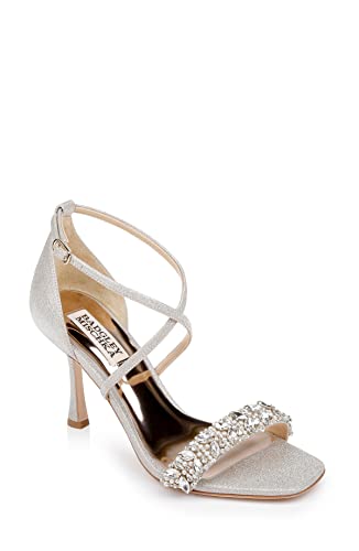 Badgley Mischka Damen Nala Sandale mit Absatz, Champagne Textile, 36 EU von Badgley Mischka