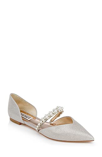 Badgley Mischka Damen Natalia Flat Shoes Ballerinas, Champagner, 38 EU von Badgley Mischka