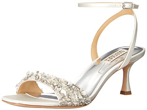 Badgley Mischka Damen Telissa Sandale mit Absatz, Weiß (Soft White), 38.5 EU von Badgley Mischka