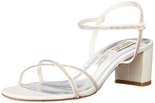 Badgley Mischka Damen Ultima Sandalen mit Absatz, Weiß (Soft White), 41 EU von Badgley Mischka