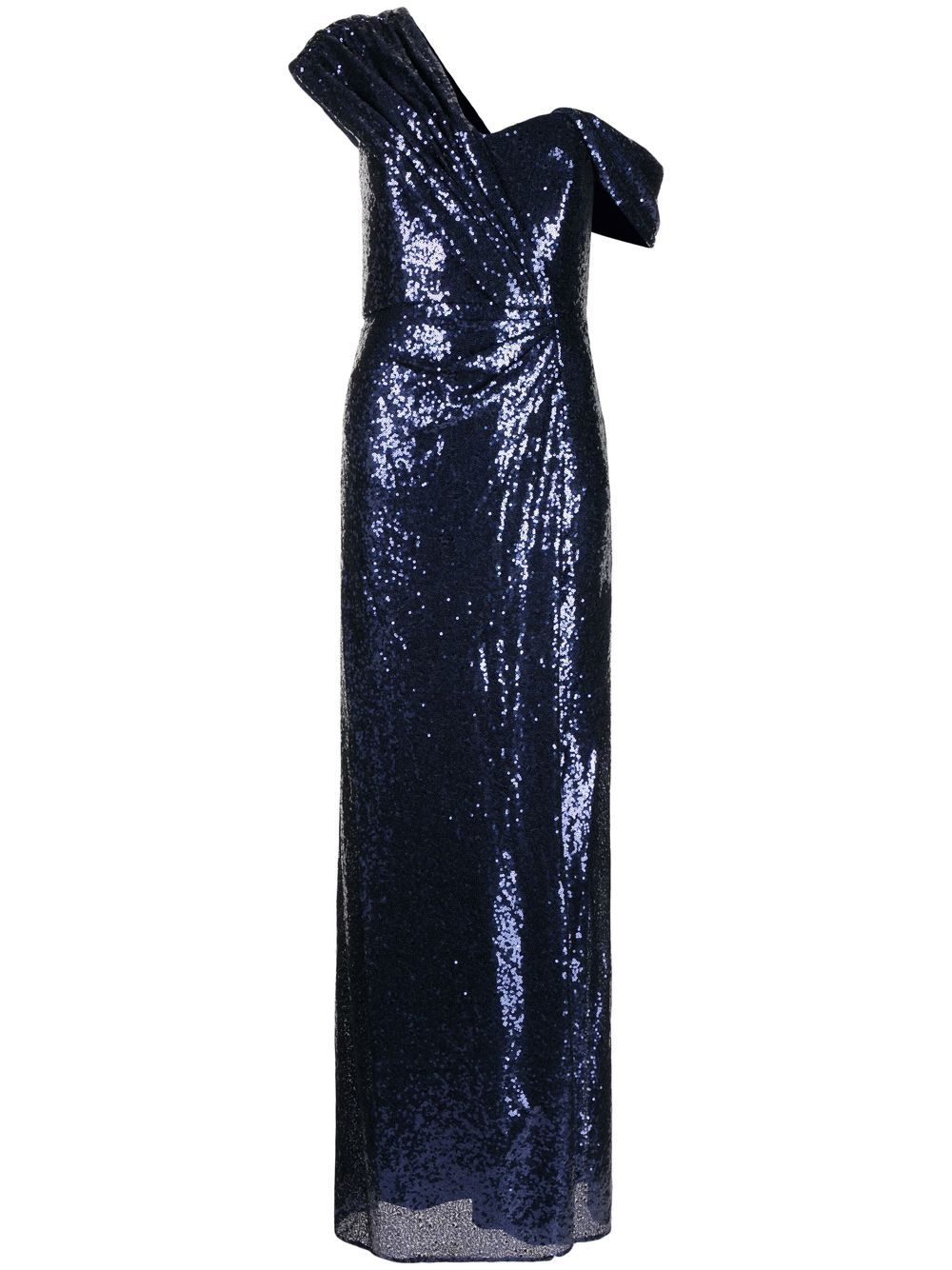 Badgley Mischka Schulterfreies Midikleid - Blau von Badgley Mischka