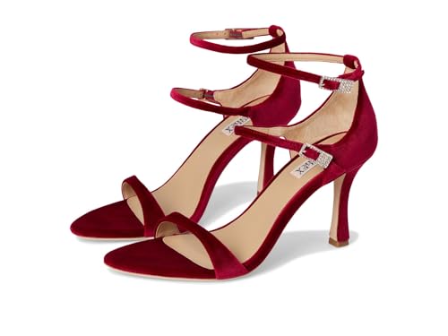 Badgley Mischka Valencia Damen-Sandalen mit Absatz, Rot/Ausflug, einfarbig (Getaway Solids), 40 EU von Badgley Mischka