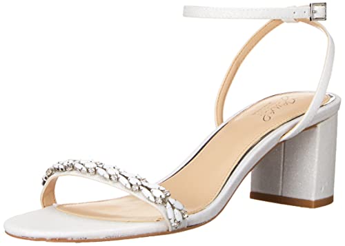 Jewel Badgley Mischka Damen Danni Sandale mit Absatz, Weiss/opulenter Garten, 39 EU von Jewel Badgley Mischka