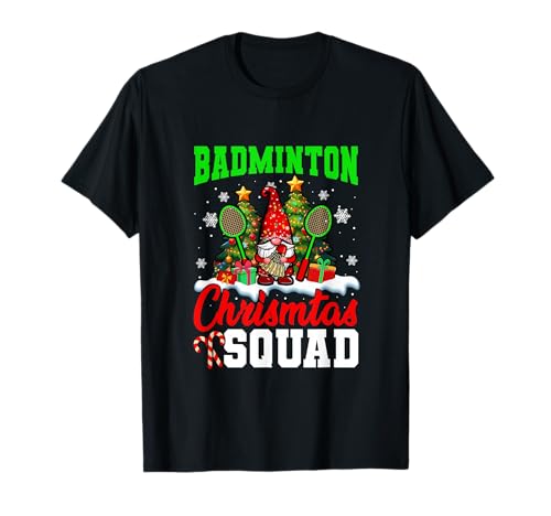 Badminton Christmas Squad Player Costume GNOME Lover Kids T-Shirt von Badminton Christmas Costume