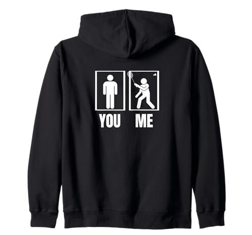 Stolzer Badmintonspieler Herren Federball Lustiger Badminton Kapuzenjacke Stolzer Badmintonspieler Herren Federball Lustiger Badminton Kapuzenjacke von Badminton Set And Racket Designs
