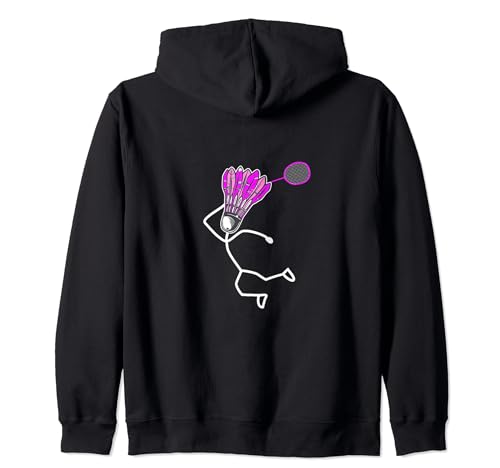 Badminton Stylisches cooles Strichmännchen Mädchen Kapuzenjacke Badminton Stylisches cooles Strichmännchen Mädchen Kapuzenjacke von Badminton Set Designs für Männer Frauen & Kinder