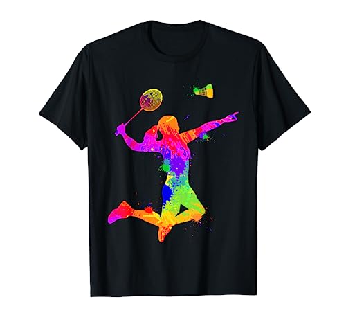 Badminton Federball Badmintonspieler Mädchen Damen Kinder T-Shirt von Badminton Spieler Geschenkideen