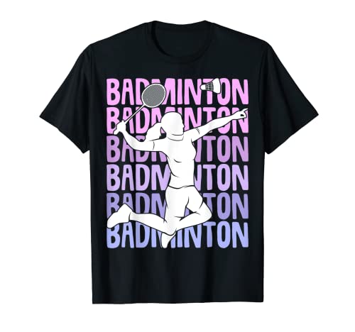 Badminton Federball Damen Mädchen Kinder T-Shirt von Badminton Spieler Geschenkideen