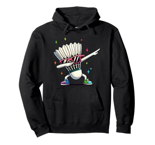 Funny Badminton Player Kids Boys Men Women Shuttlecock Dab Pullover Hoodie von Badminton Sports Dabbing Gifts
