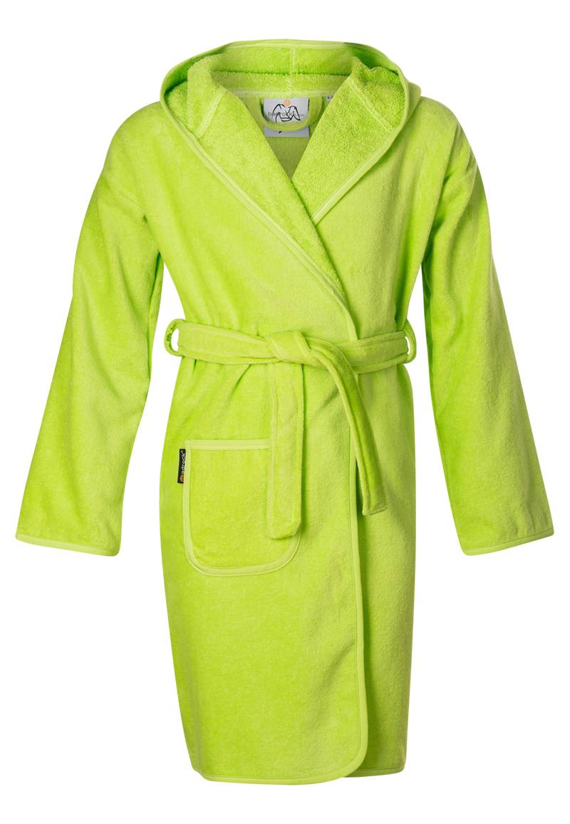 Baby badjas appelgroen met capuchon-1-2 jaar (92) von Badrock Baby