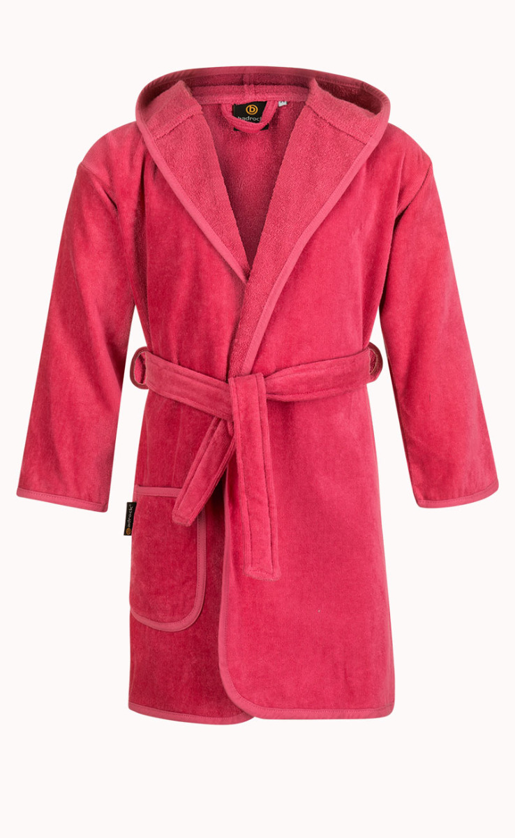 Baby badjas fuchsiaroze met capuchon-1-2 jaar (92) von Badrock Baby