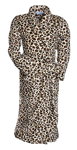 Badrock - Bademantel mit Namen Bestickt - Fleece - Tierdruck - Herren und Damen - Morgenmantel oder Bademantel mit Stickerei personalisiert (as3, alpha, l, x_l, regular, regular, Tiger) von Badrock