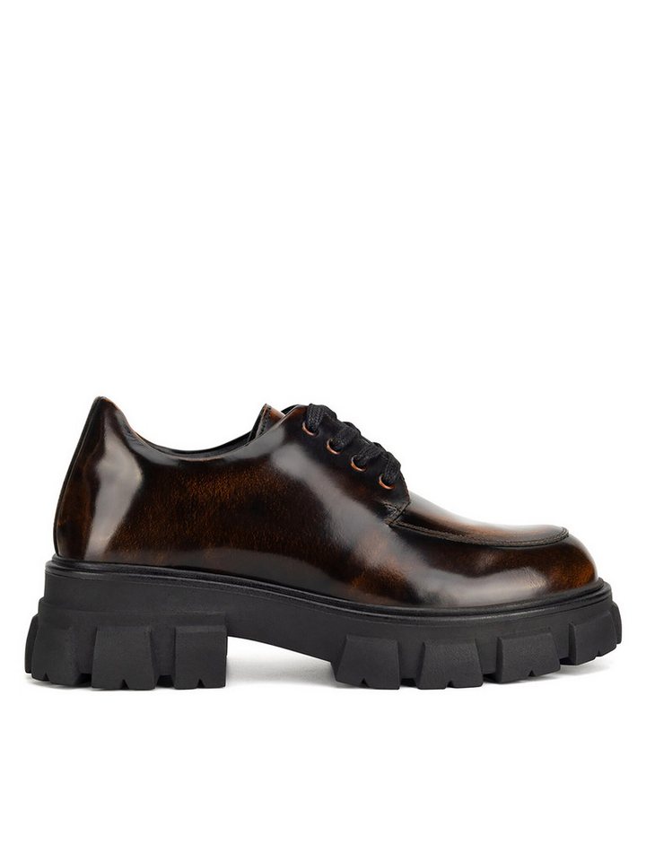 Badura Badura Halbschuhe Damen ELANA-01W1-001 Braun Schnürschuh von Badura