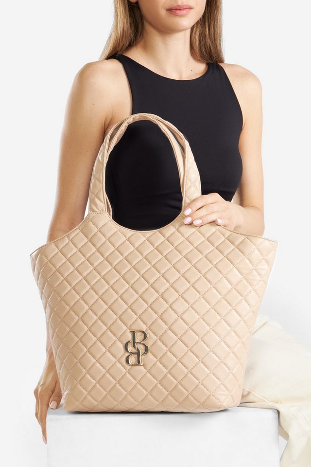 Badura Handtasche Badura Große Shopper Tasche FELICIE-01 beige von Badura