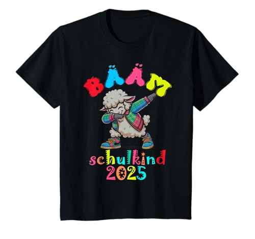 Kinder Bääm für Schulanfang Coole lustige Schafe T-Shirt von Bääm schulkind 2025