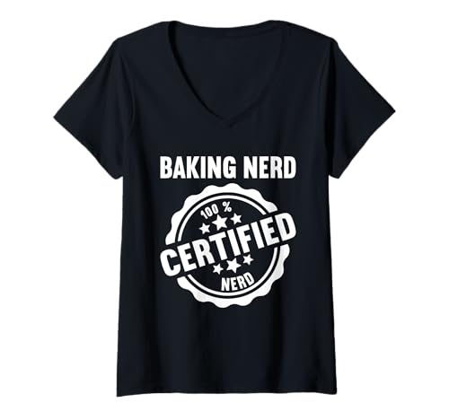 Damen Bäckerei Bäcker Backen lustiges Back T-Shirt mit V-Ausschnitt Damen Bäckerei Bäcker Backen lustiges Back T-Shirt mit V-Ausschnitt von Bäckerei Bäcker Backen Lustiger Back Spruch Shop