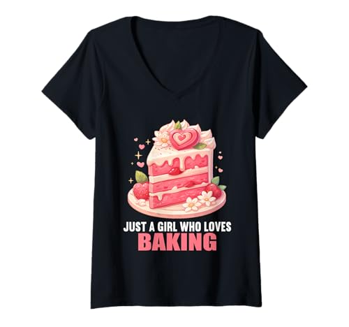 Damen Bäckerei Bäcker Backen lustiges Back T-Shirt mit V-Ausschnitt Damen Bäckerei Bäcker Backen lustiges Back T-Shirt mit V-Ausschnitt von Bäckerei Bäcker Backen Lustiger Back Spruch Shop