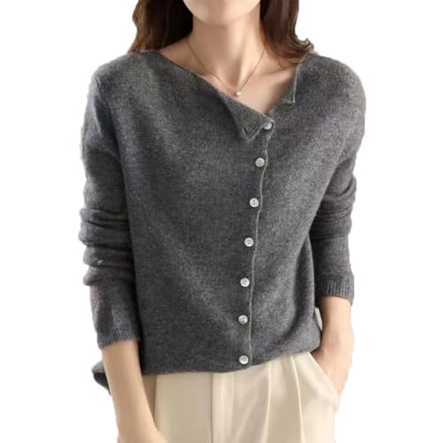 Baenxo Einreihiger Strickcardigan Cardigan Pullover Damen Strickjacken Frühling Herbst Strick Cardigan Einreihig Pullover von Baenxo