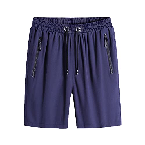 Baenxo Eisseide-Stretch-Shorts für Herren Schnell Trocknende Leichte Laufshorts Trainingsshorts Sport Shorts Kurze Hose von Baenxo